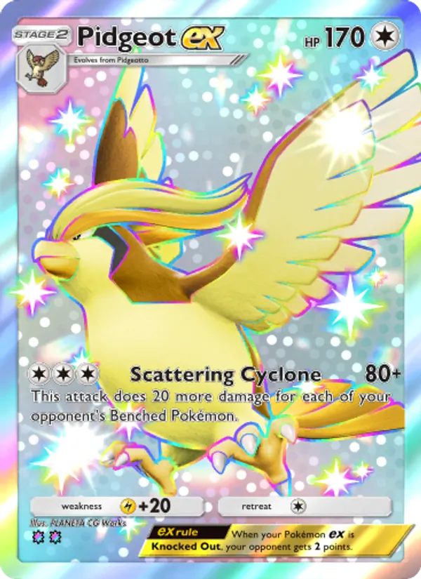 Pidgeot ex - Extradimensional Crisis Pokemon Card
