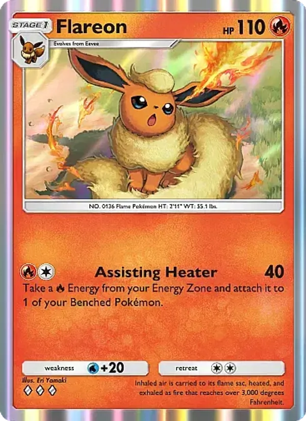 Flareon - Eevee Grove Pokemon Card