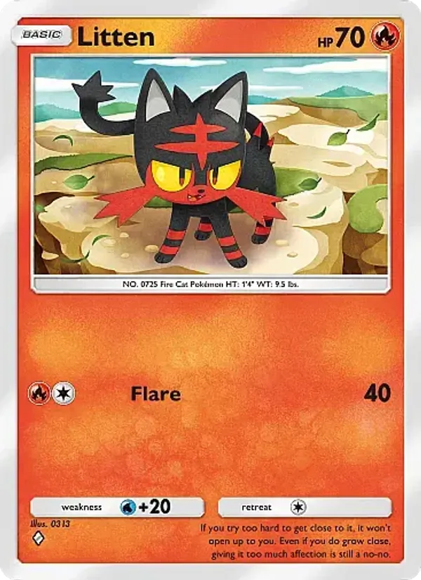 Litten - Eevee Grove Pokemon Card