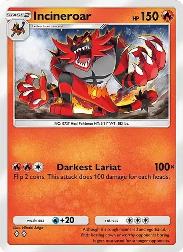 Incineroar - Eevee Grove Pokemon Card