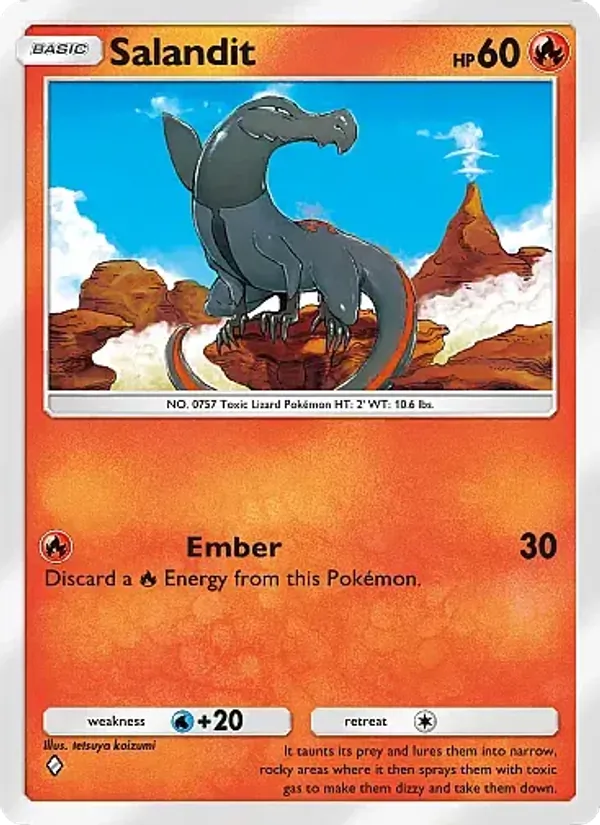 Salandit - Eevee Grove Pokemon Card