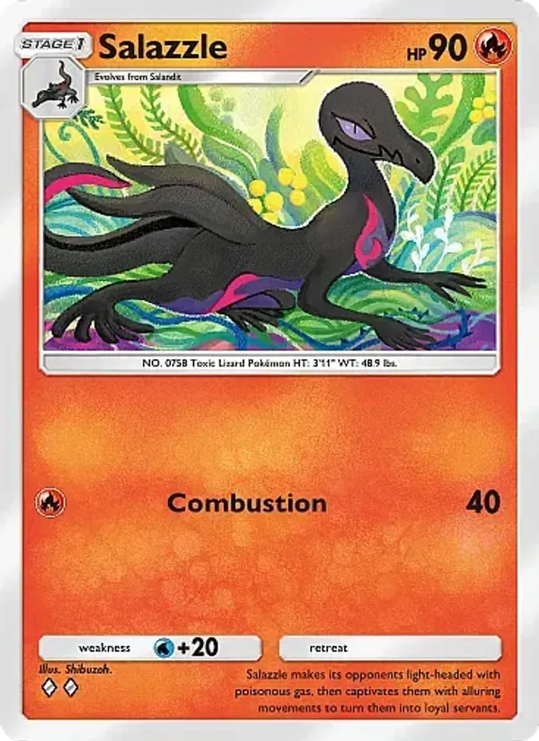 Salazzle - Eevee Grove Pokemon Card