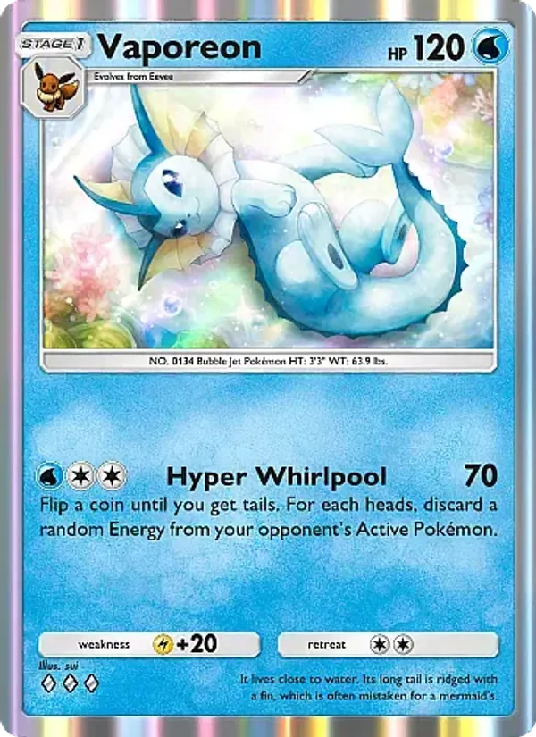 Vaporeon - Eevee Grove Pokemon Card