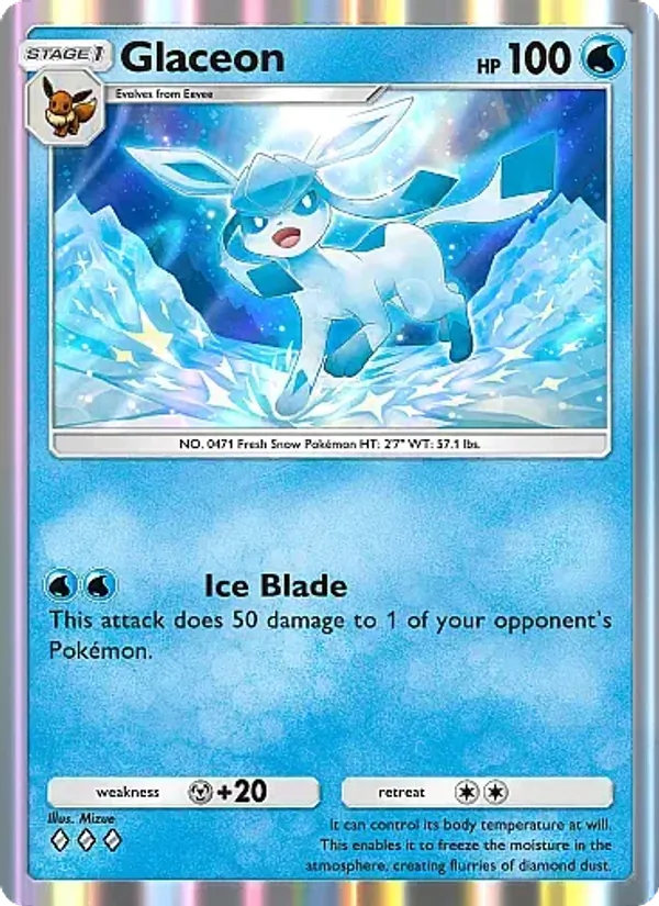 Glaceon - Eevee Grove Pokemon Card