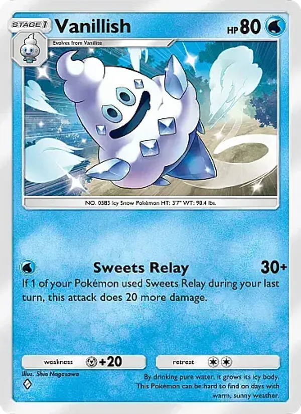 Vanillish - Eevee Grove Pokemon Card