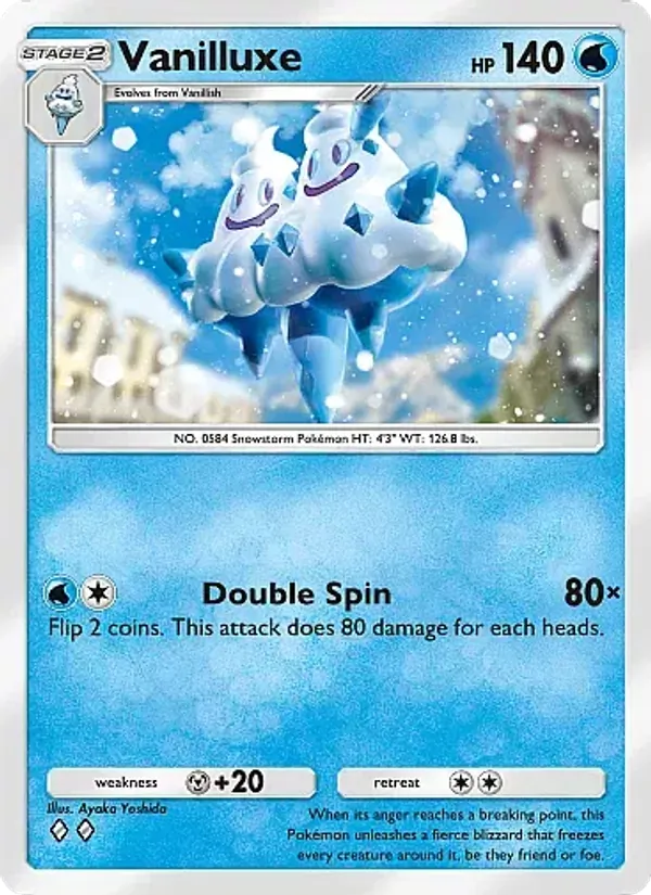 Vanilluxe - Eevee Grove Pokemon Card