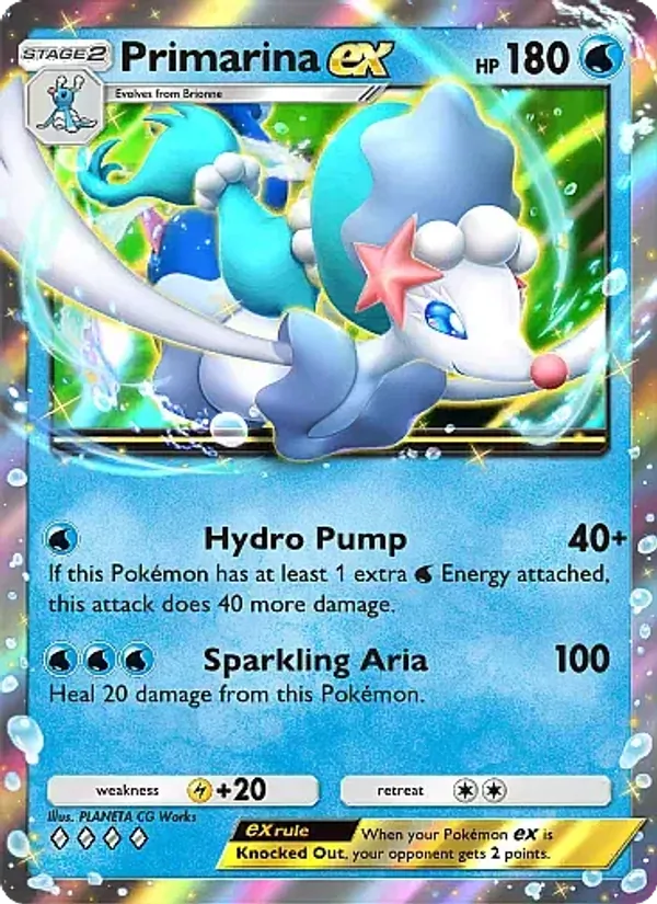 Primarina ex - Eevee Grove Pokemon Card