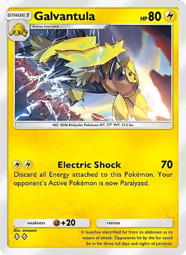 Galvantula - Eevee Grove Pokemon Card