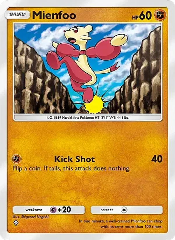 Mienfoo - Eevee Grove Pokemon Card