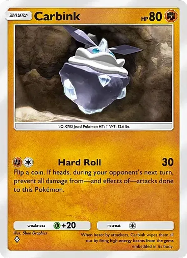 Carbink - Eevee Grove Pokemon Card