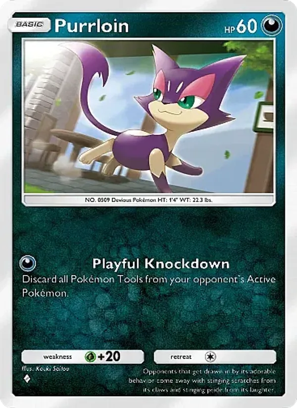 Purrloin - Eevee Grove Pokemon Card