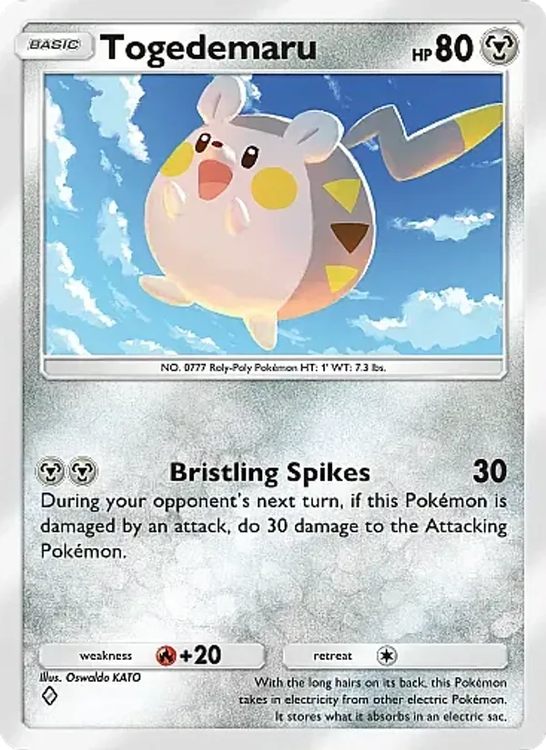 Togedemaru - Eevee Grove Pokemon Card