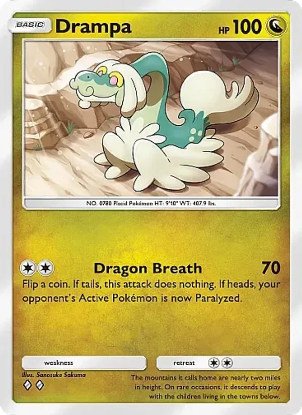 Drampa - Eevee Grove Pokemon Card