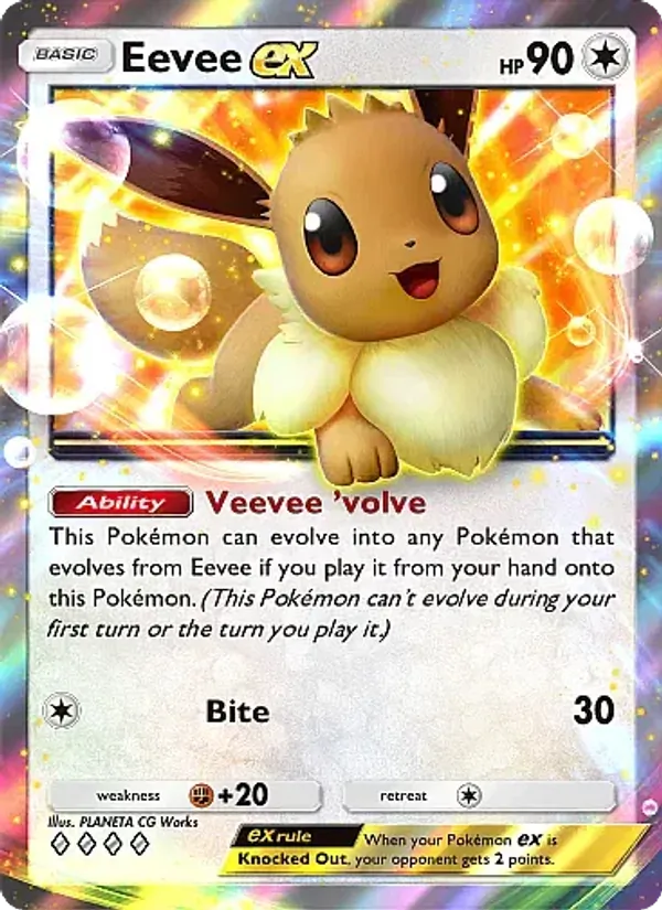 Eevee ex - Eevee Grove Pokemon Card