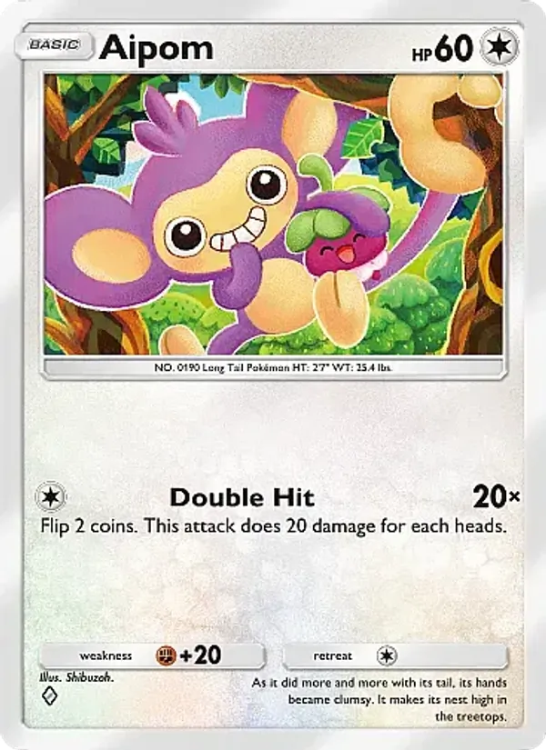 Aipom - Eevee Grove Pokemon Card
