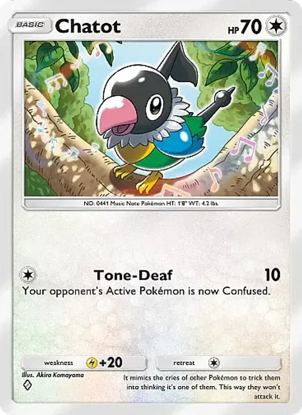 Chatot - Eevee Grove Pokemon Card