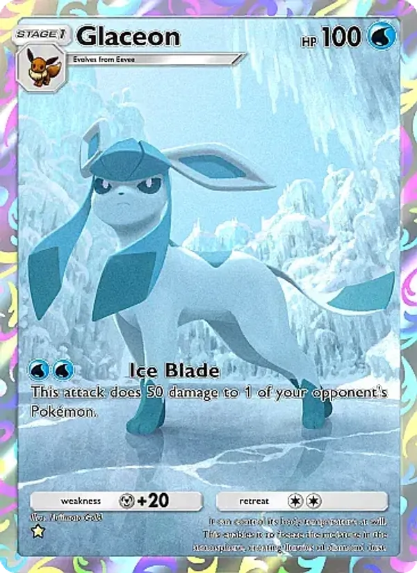 Glaceon - Eevee Grove Pokemon Card