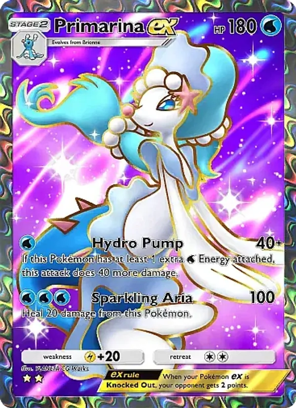 Primarina ex - Eevee Grove Pokemon Card