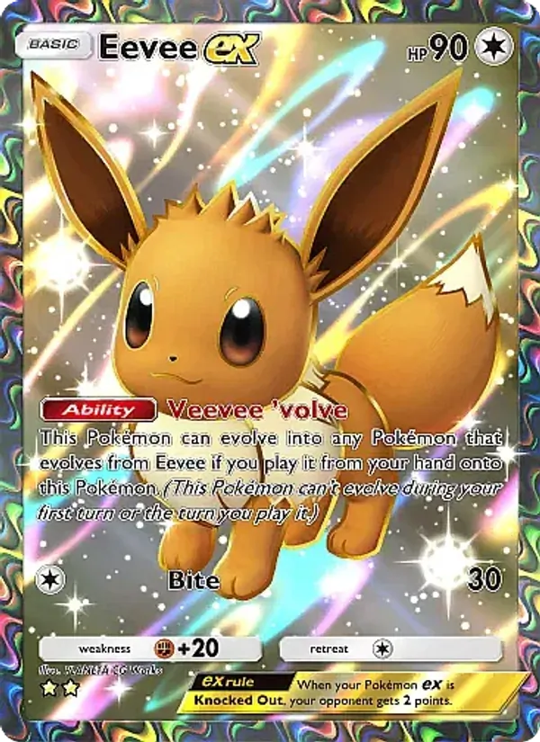 Eevee ex - Eevee Grove Pokemon Card