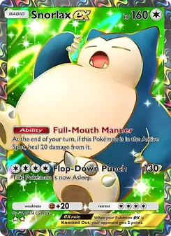 Snorlax ex - Eevee Grove
