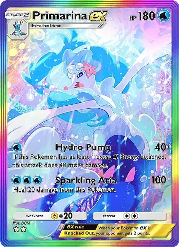 Primarina ex - Eevee Grove Pokemon Card