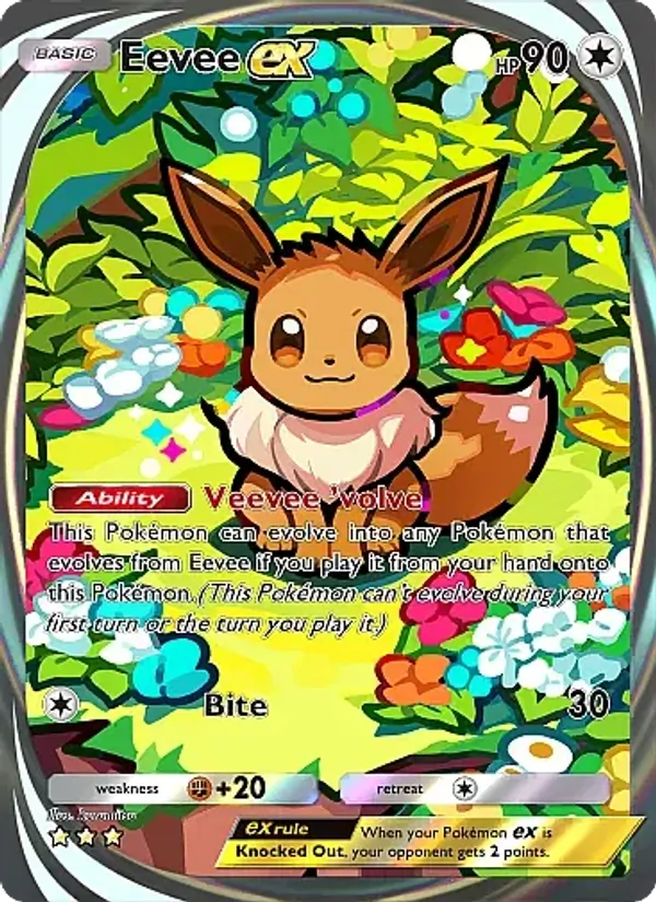 Eevee ex - Eevee Grove Pokemon Card