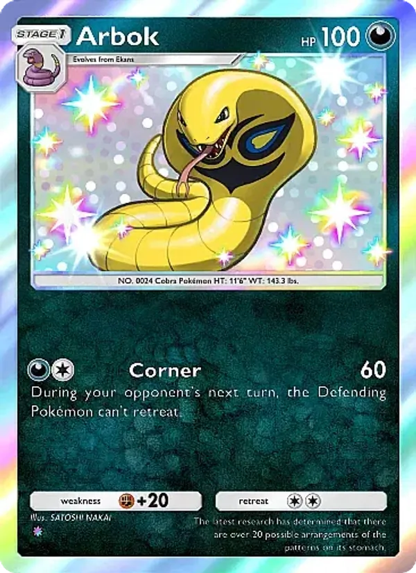 Arbok - Eevee Grove Pokemon Card