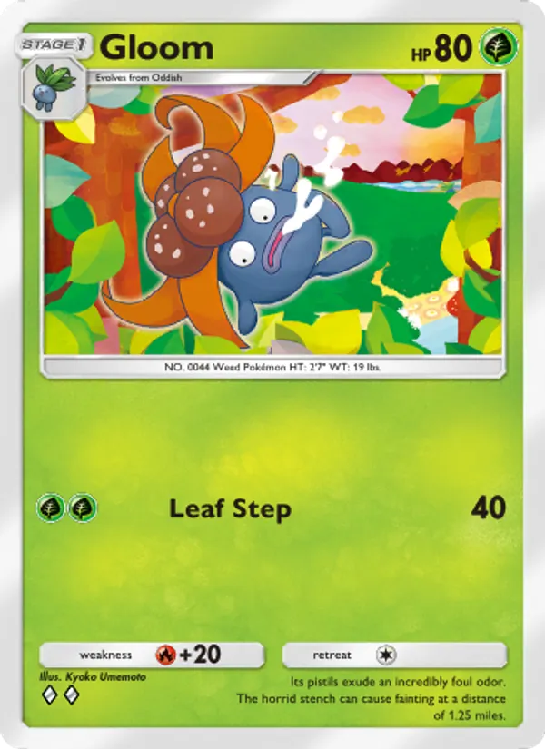 Gloom - Wisdom of Sea and Sky Pokemon Card