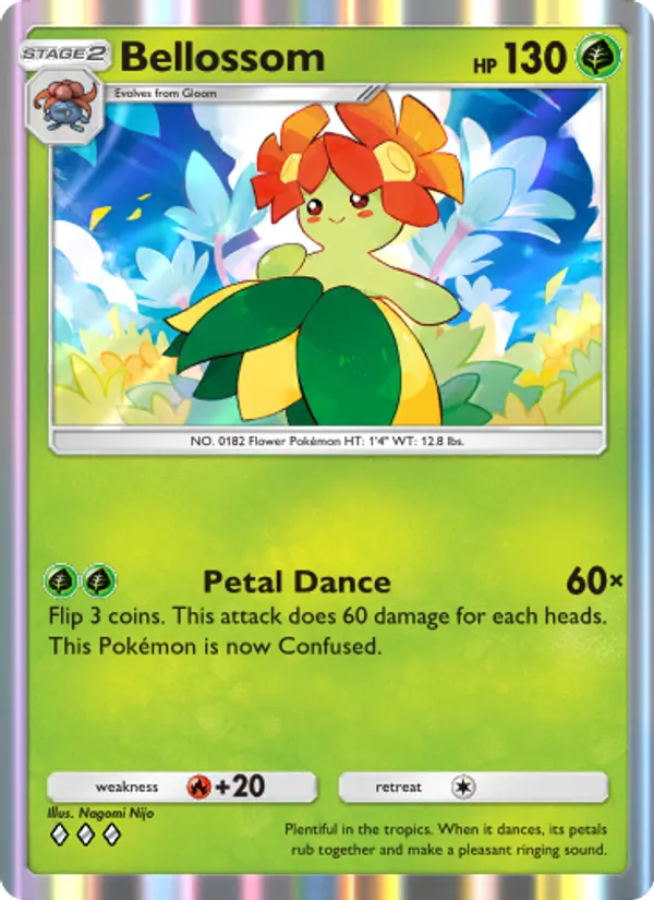 Bellossom - Wisdom of Sea and Sky Pokemon Card
