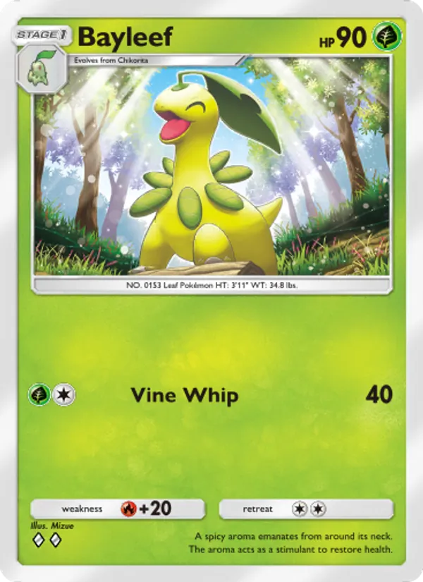 Bayleef - Wisdom of Sea and Sky Pokemon Card