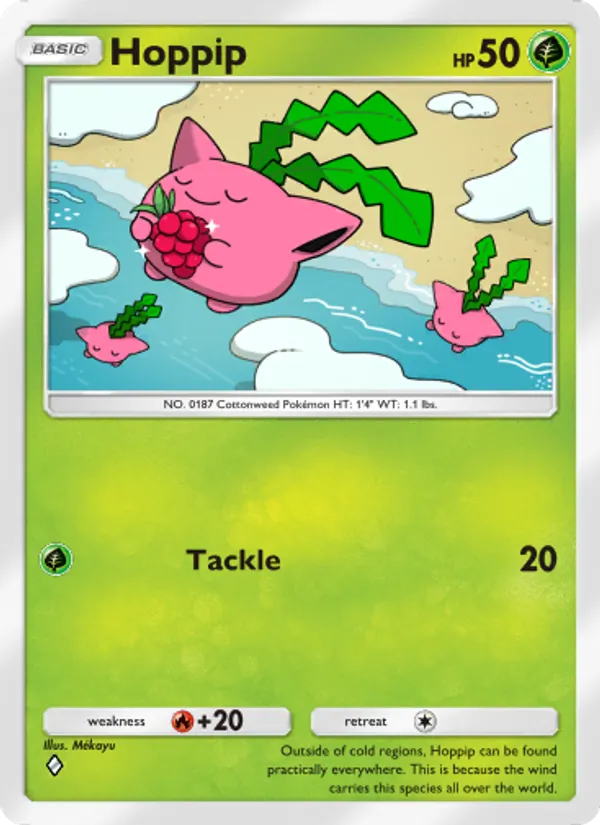 Hoppip - Wisdom of Sea and Sky Pokemon Card