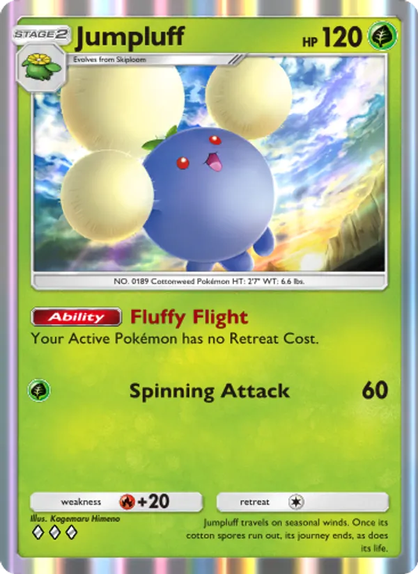 Jumpluff - Wisdom of Sea and Sky Pokemon Card