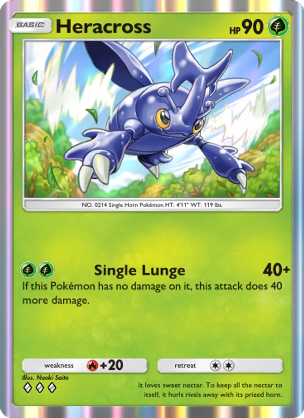 Heracross - Wisdom of Sea and Sky Pokemon Card