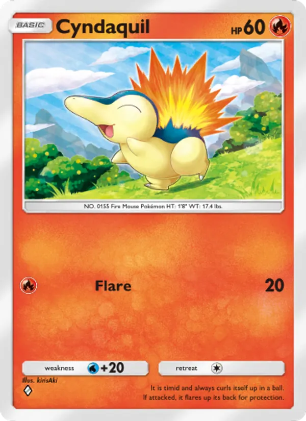 Cyndaquil - Wisdom of Sea and Sky Pokemon Card