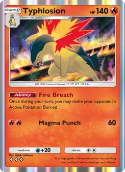 Typhlosion - Wisdom of Sea and Sky