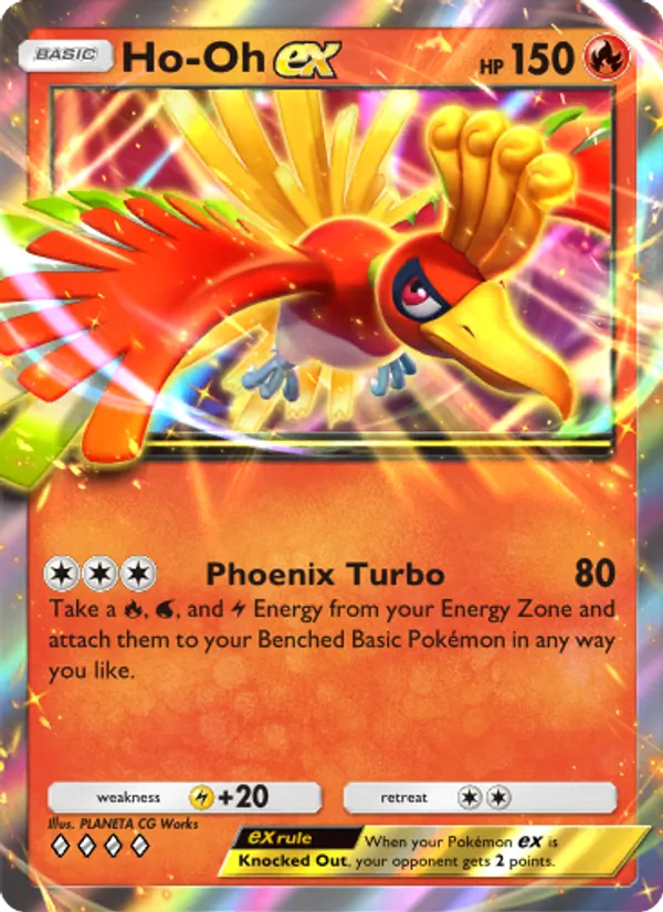 Ho-Oh ex - Wisdom of Sea and Sky Pokemon Card