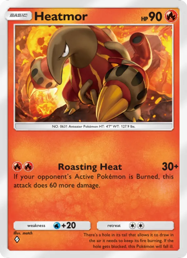Heatmor - Wisdom of Sea and Sky Pokemon Card