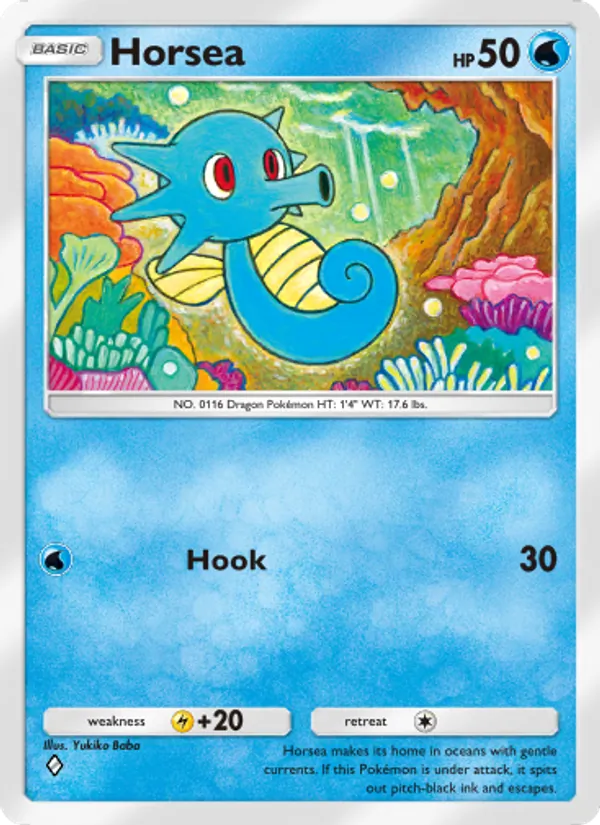 Horsea - Wisdom of Sea and Sky Pokemon Card