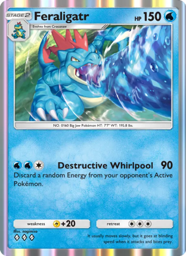 Feraligatr - Wisdom of Sea and Sky Pokemon Card