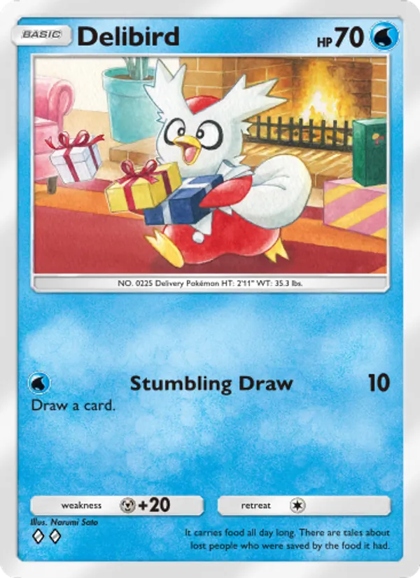 Delibird - Wisdom of Sea and Sky Pokemon Card