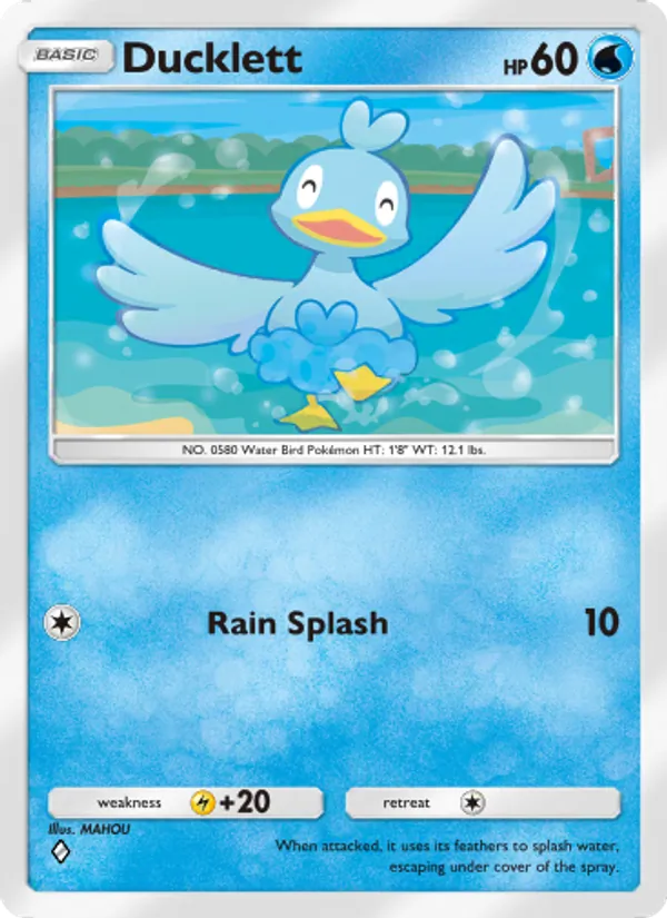 Ducklett - Wisdom of Sea and Sky Pokemon Card