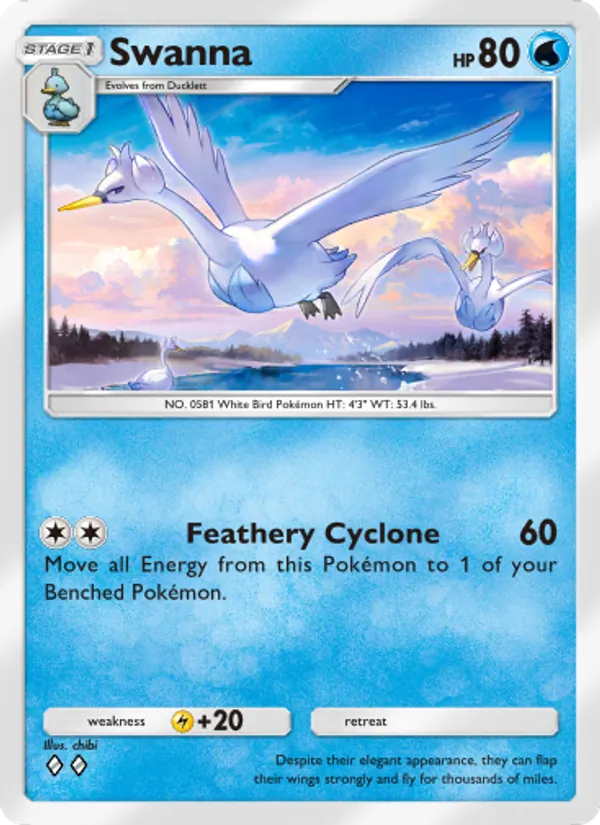 Swanna - Wisdom of Sea and Sky Pokemon Card