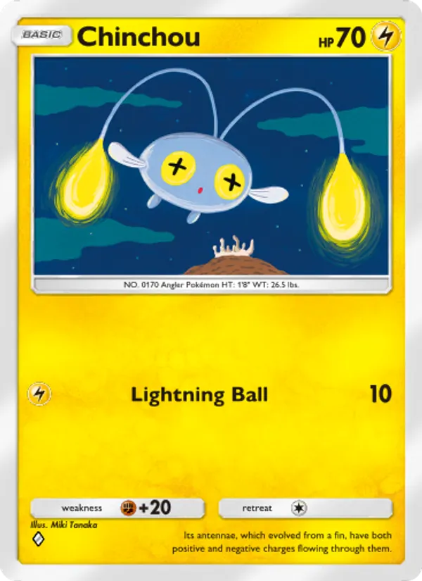 Chinchou - Wisdom of Sea and Sky Pokemon Card