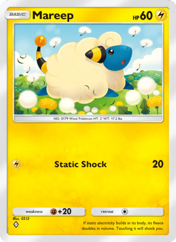 Mareep - Wisdom of Sea and Sky Pokemon Card