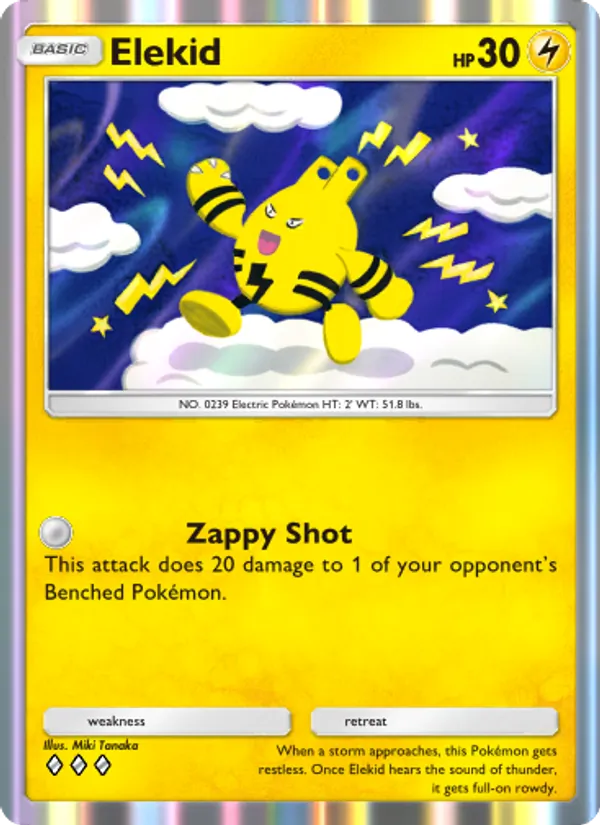 Elekid - Wisdom of Sea and Sky Pokemon Card