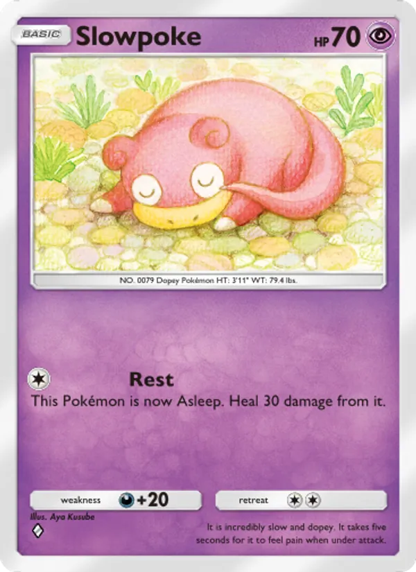 Slowpoke - Wisdom of Sea and Sky Pokemon Card