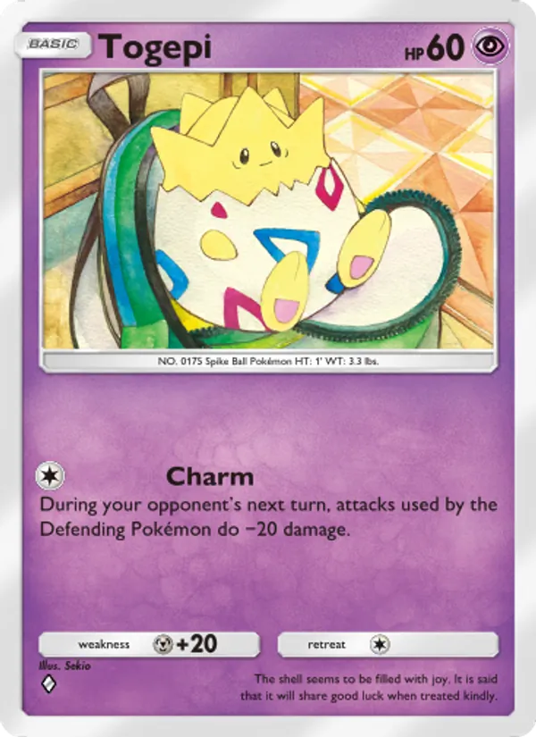 Togepi - Wisdom of Sea and Sky Pokemon Card