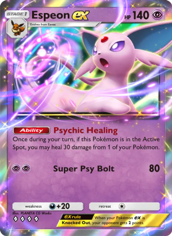 Espeon ex - Wisdom of Sea and Sky Pokemon Card