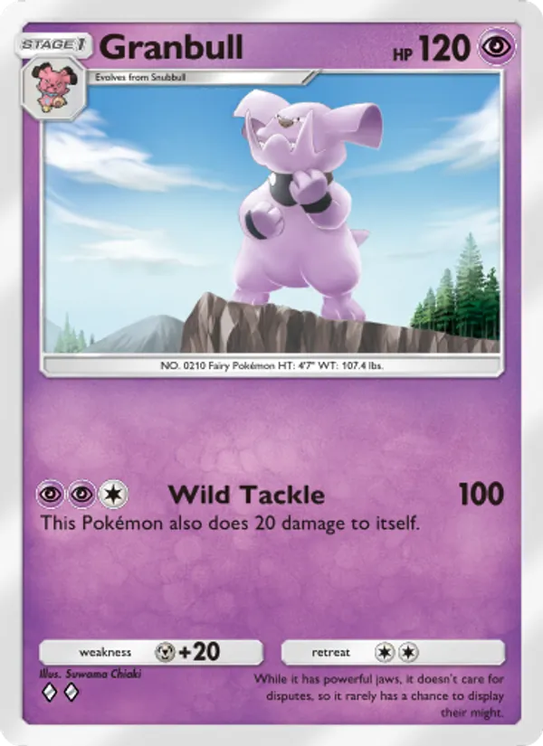Granbull - Wisdom of Sea and Sky Pokemon Card
