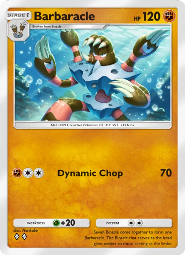 Barbaracle - Wisdom of Sea and Sky Pokemon Card